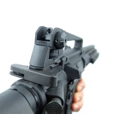 Metal Carry Handle Rear Sight Mount Removable Adjust Low Profile Mount Black