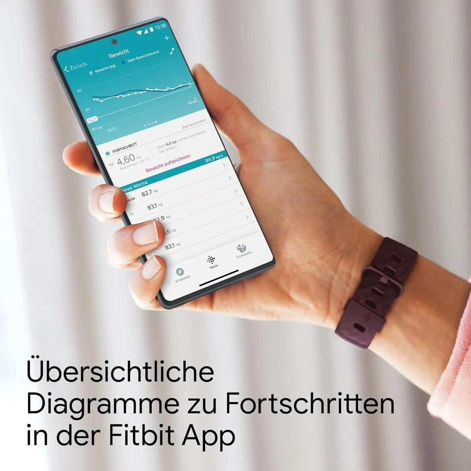 Fitbit Aria Air Körperanalyse-Waage,Bluetooth, digital, smart Personenwaage weiß - Bild 4 von 4