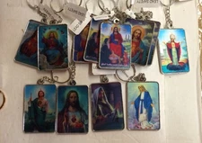 3D Jesus Key Chain Religous Key Chain 12pc Set Wholesale New Assorted