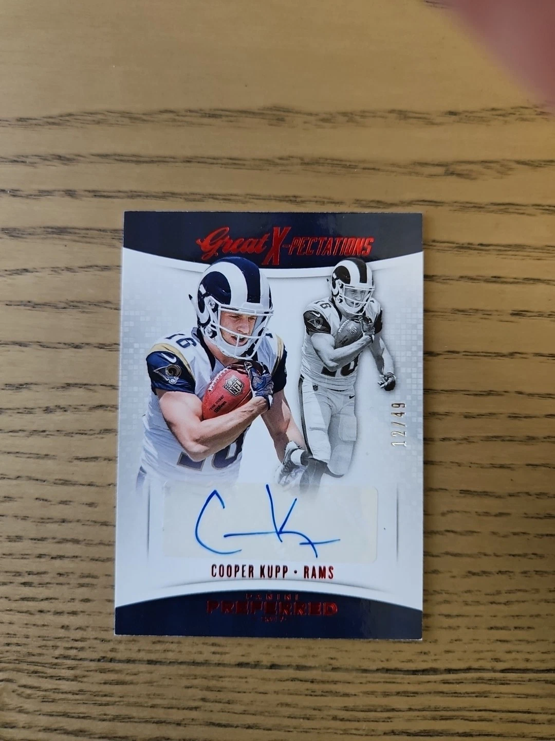 Cooper Kupp Panini Preferred #348 Autograph-Gold