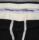 Santorelli NEW Black Luxury Serge Romeo Wool Dress Pants Size 50L Unfinished Hem — photo 4
