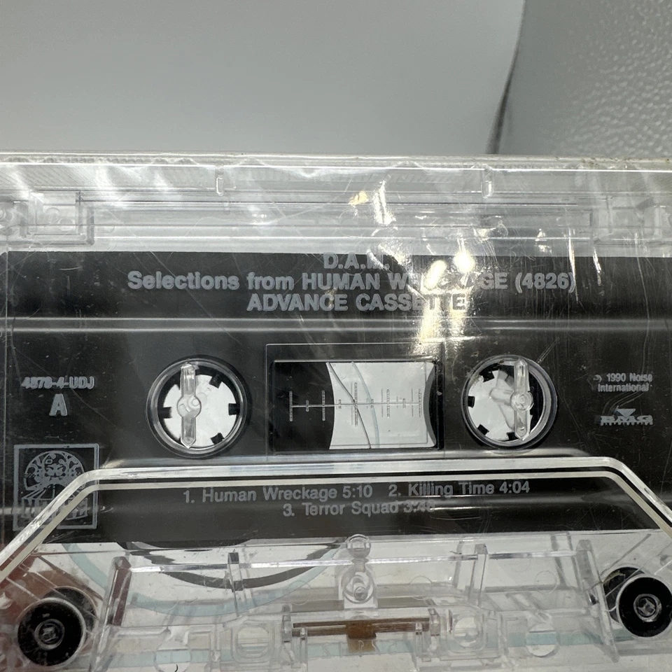 Hellhammer Apocalyptic Raids 1990 A.D. / D.A.M Human Wreckage Cassette Rare! 🔥 - Image 4 of 4