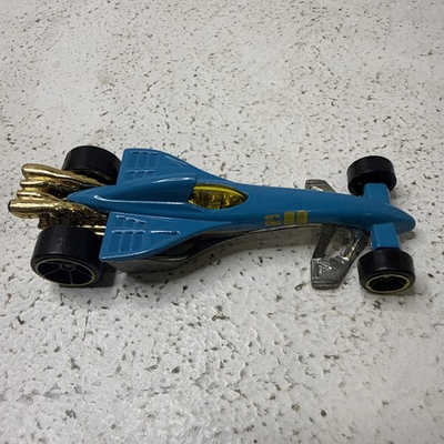 #ad #ad Hot Wheels 2000 Greased Lightning Blue Silver Diecast Car $19.99