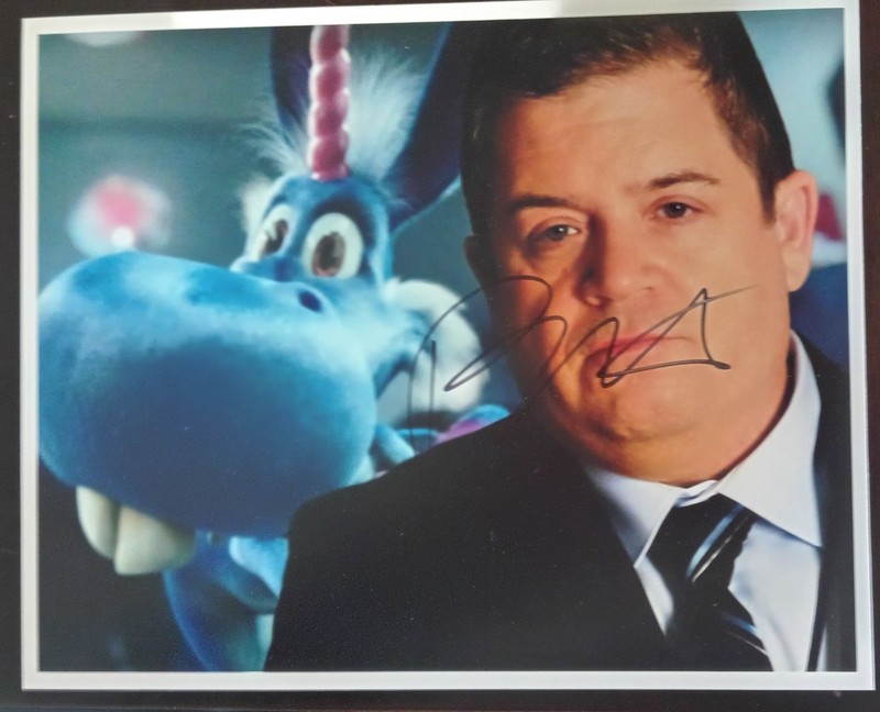 Patton Oswalt Signed Happy! 8 x 10