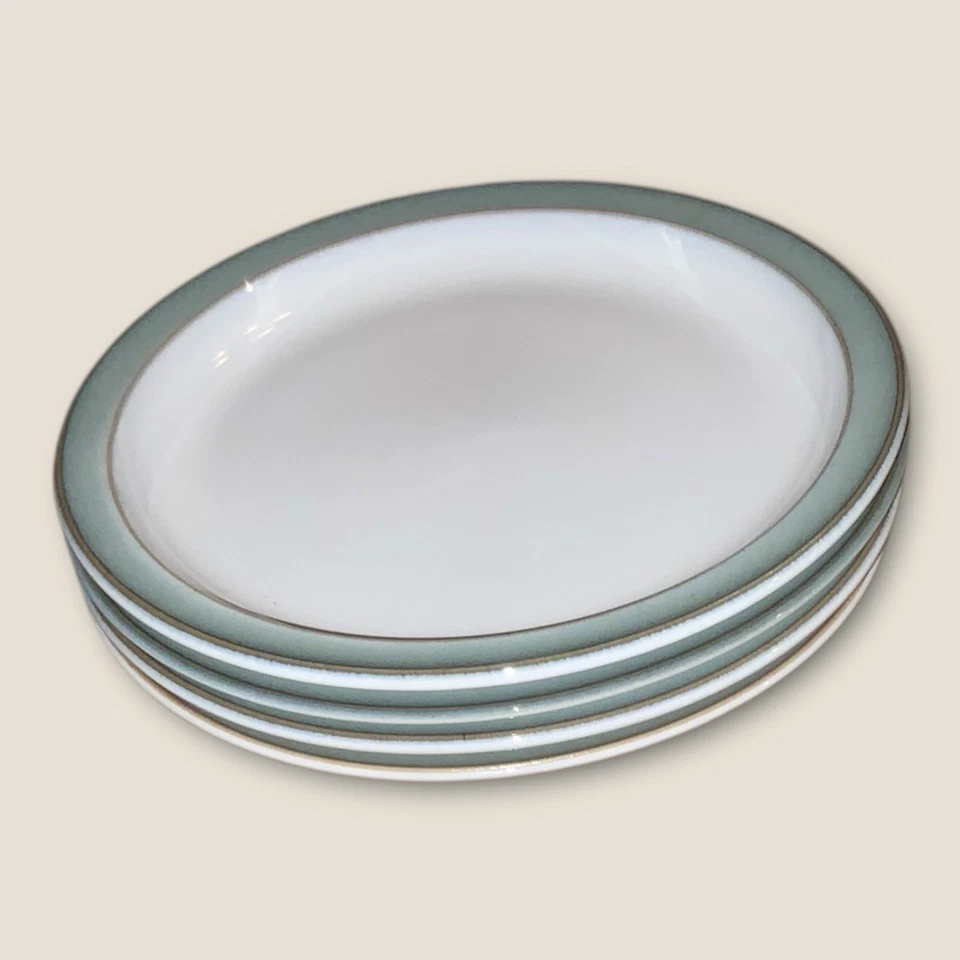 Denby Regency Green 4x Side Tea Bread Plates 6.5” Vintage Hardly Used Excellent - Image 2 of 4
