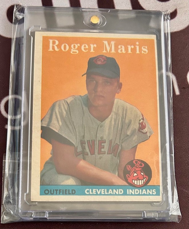 1958 TOPPS #47 ROGER MARIS ROOKIE BASEBALL CARD