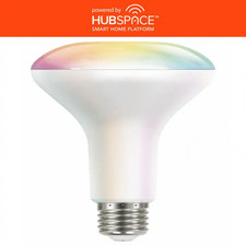 65-Watt Equivalent Smart BR30 Color Changing CEC LED Flood Light Bulb with Voice
