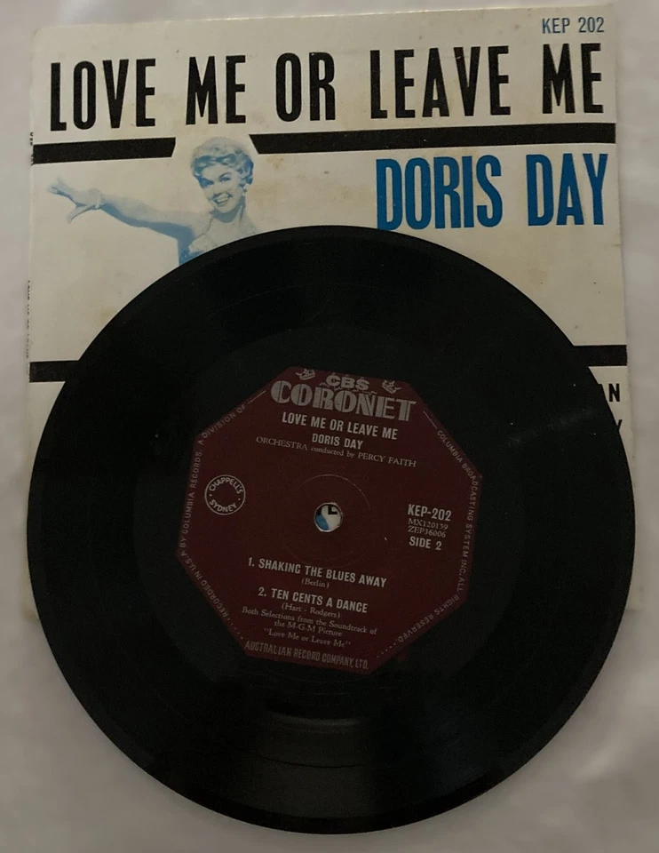 Doris Day LOVE ME OR LEAVE ME Coronet 7"45rpm KEP-202 1959 - Image 3 of 4