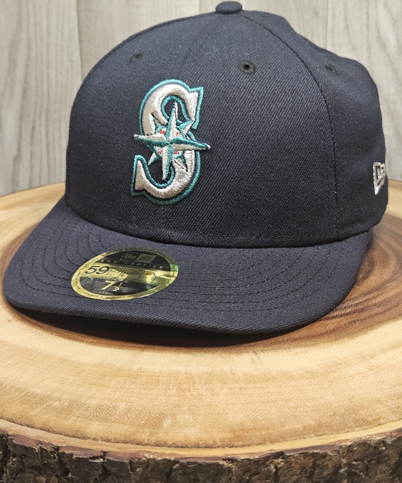 Seattle Mariners New Era 59Fifty LP Fitted Hat Cap Size 7 1/2 MLB Baseball
