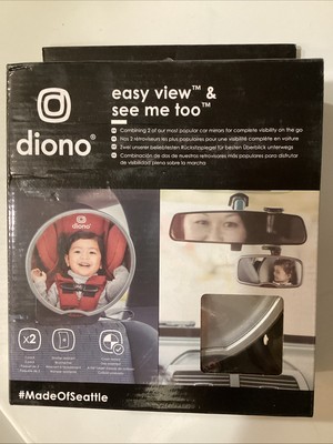 Diono Pack of 2 Easy View & See Me Too Car Seat Mirrors