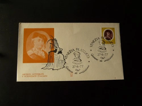 theater playwright Carlo Goldoni FDC Italy 1977