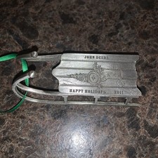 John Deere Happy Holidays Sled Ornament 2011 Tractor Christmas Tree