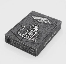 Schrodinger's Cat (Quantum Gilded Dead & Alive Grey) Playing Cards by Overhand