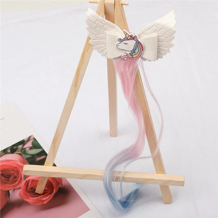 Clip de pelo cola de caballo unicornio - extensión de pelo - elige tu color Foto 4 de 4