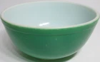 Vintage Pyrex Glass Mixing Bowl Primary Green EARLY 403 NO NUMBER 2 1/2 Qt #3