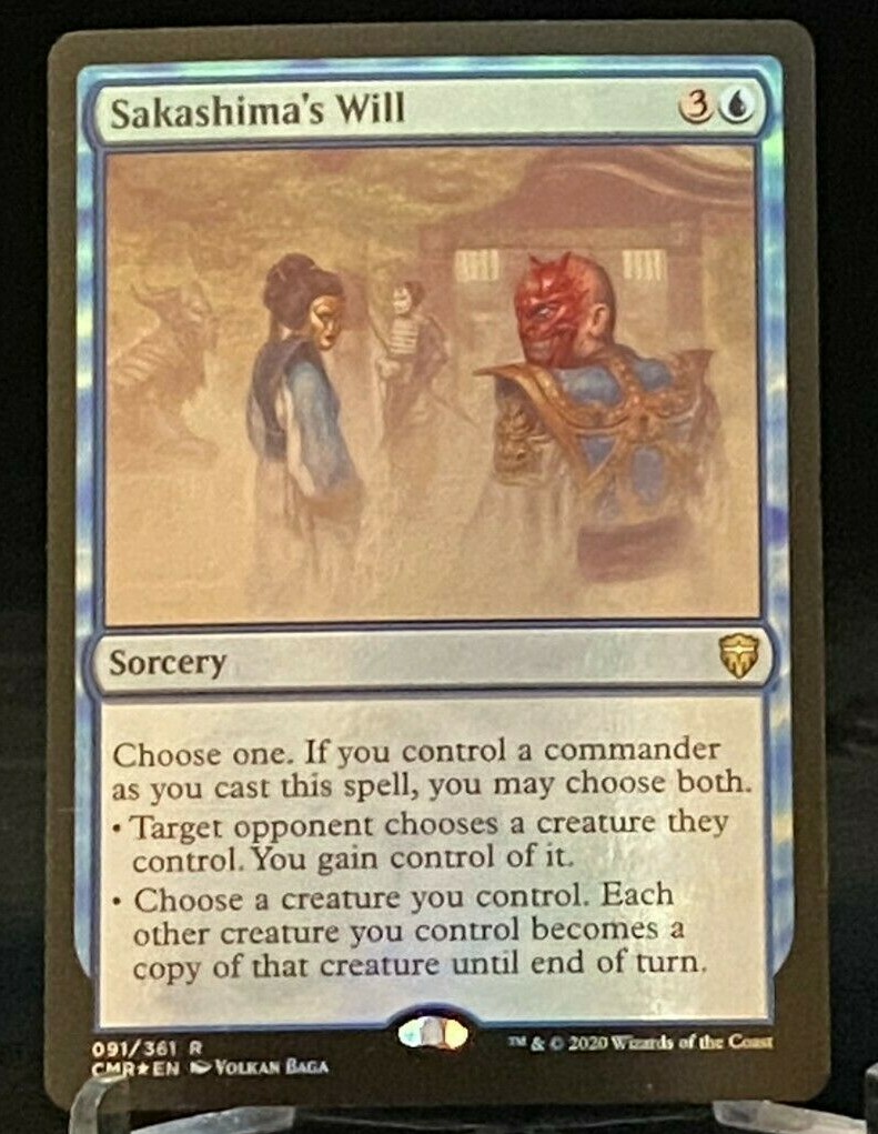 MTG 　敵対工作員　拡張　FOIL CMR 651)□拡張アート□《敵対工作員/Opposition Agent》[CMR-BF] 黒