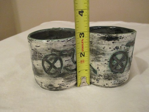 Arol Norway Cup & 316 Saucer 2 SETS Small 2 3/4" Demi Mugs Norse Ship Design - Picture 7 of 8
