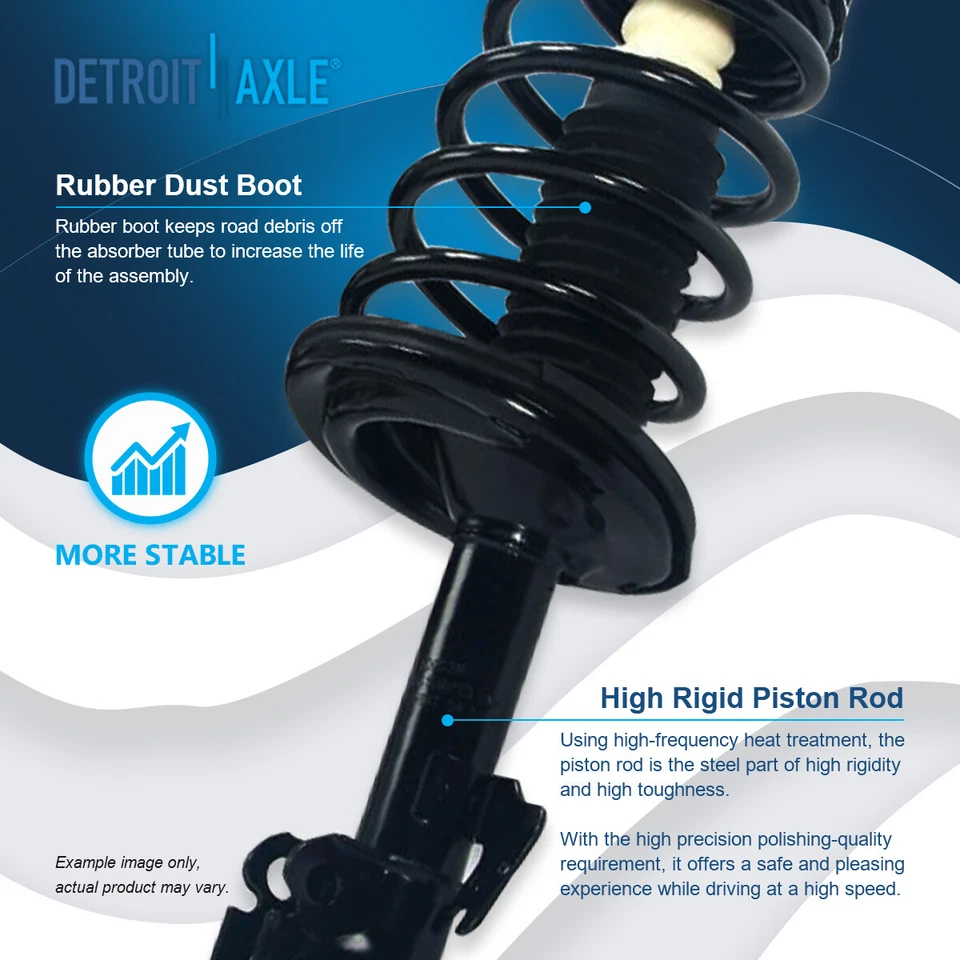 6pc Rear Strut & Coil Spring for 04-06 Toyota Camry & Solara & Lexus ES330 w ABS — 第 4/4 张图片