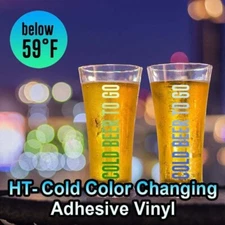 HT-Cold Color Changing Adhesive Vinyl 20"x 12" Sheet