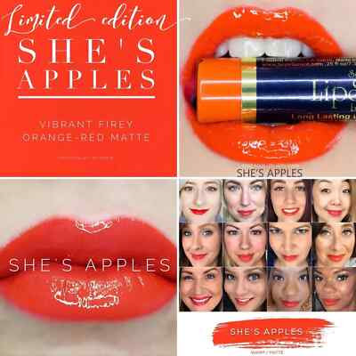 Lipsense She's Apples Long Lasting Liquid Lip Color by SeneGence New & Sealed