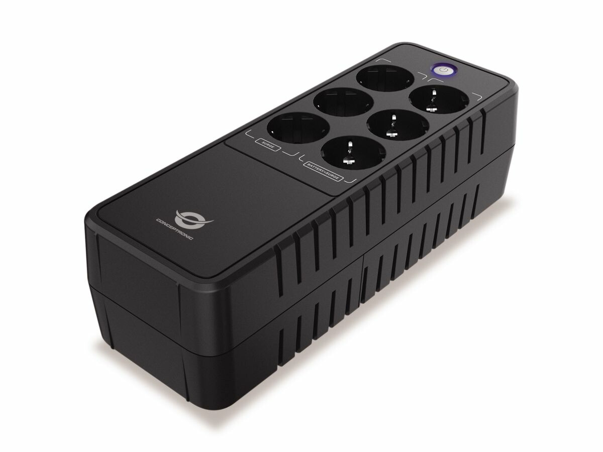 UPS Conceptronic ZEUS09E 490W | Protezione Blackout 850VA per Casa