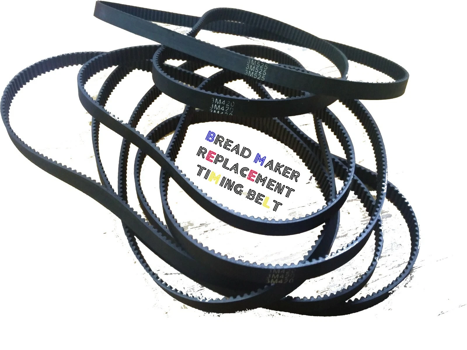 Bread Maker Replacement Timing Belt 420mm 540mm for Severin BM3986 and others