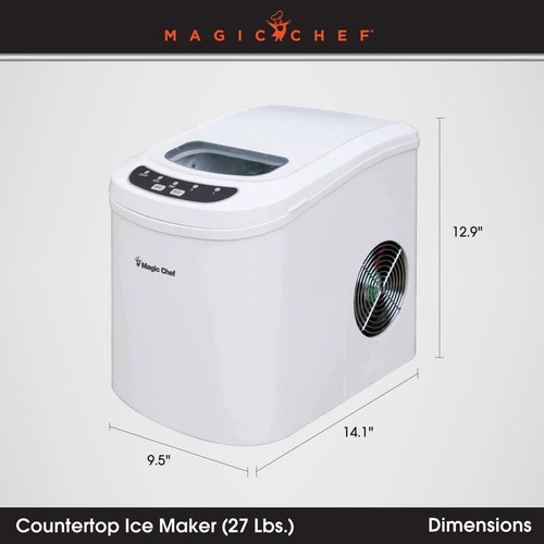 Magic Chef Portable Countertop Ice Maker Small Ice Maker for Kitchen or Home Bar - Picture 4 of 9