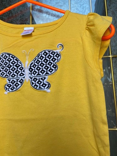 gymboree girls tank top/tops lot of two size 10 white/yellow/pink cat /butterfly - Picture 11 of 12
