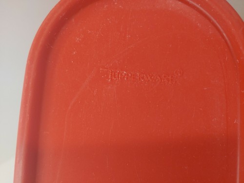 Tupperware Vintage Modular Mates Container Set Red #1613 & #1614 w/ Lids Cereal - Picture 3 of 12
