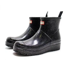 Hunter Women's PLAY Starcloud Glitter Short Waterproof Rain Boots