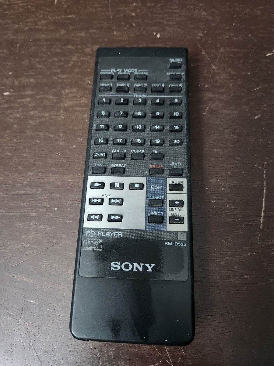 Genuine Original Sony RM-D535 CD Player Remote Control OEM