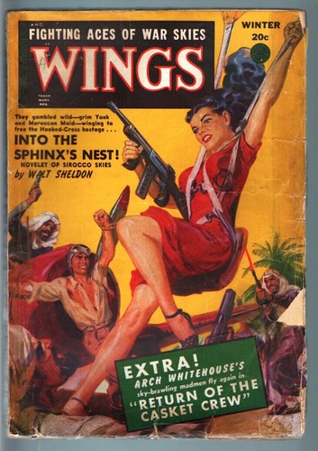 Wings-- 1948--Pulp Magazine--Fiction House--G/VG
