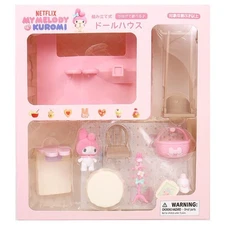 Sanrio My Melody Dollhouse Doll  Netflix Original Anime My Melody & Kuromi  Pink