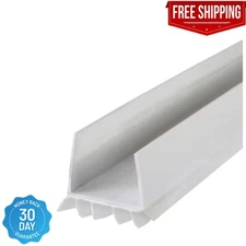 M-D Building Products 36 in. White Vinyl U-Shape Slide-On Under Door Seal