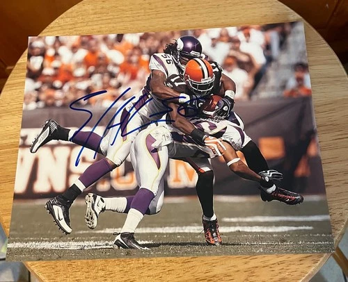 E.J. Henderson Minnesota Vikings signed 8x10 photo autograph Auto