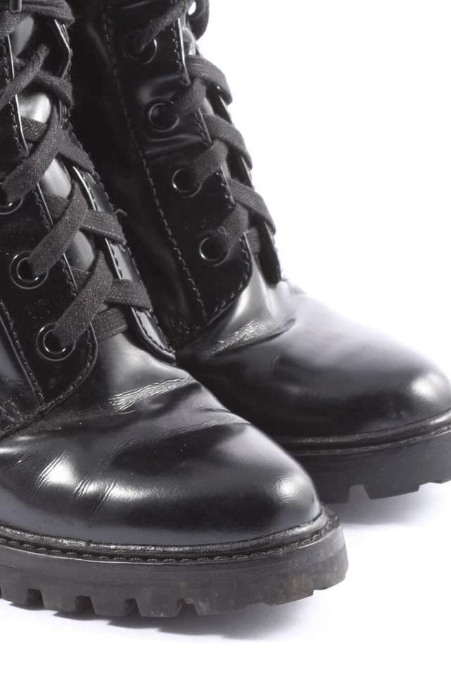 MARC JACOBS Stivaletto stringato Donna Scarpina di lana Taglia IT 39 nero - Immagine 3 di 4