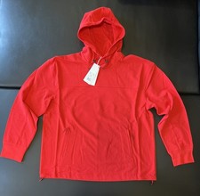 Y-3 CLASSIC HEAVY PIQU  HOODIE Color RED Size Large