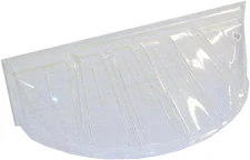 Window Well Cover Plastic Heavy-Duty Clear 19X15 in Basement Protector Durable