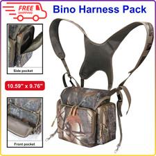 Binocular Harness Chest Pack, Bino Case with Rangefinder Pouch Binocular Harness