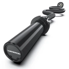 47" Olympic Super EZ Curl Bar 500-lbs Capacity Steel Barbell Suitable for 2"