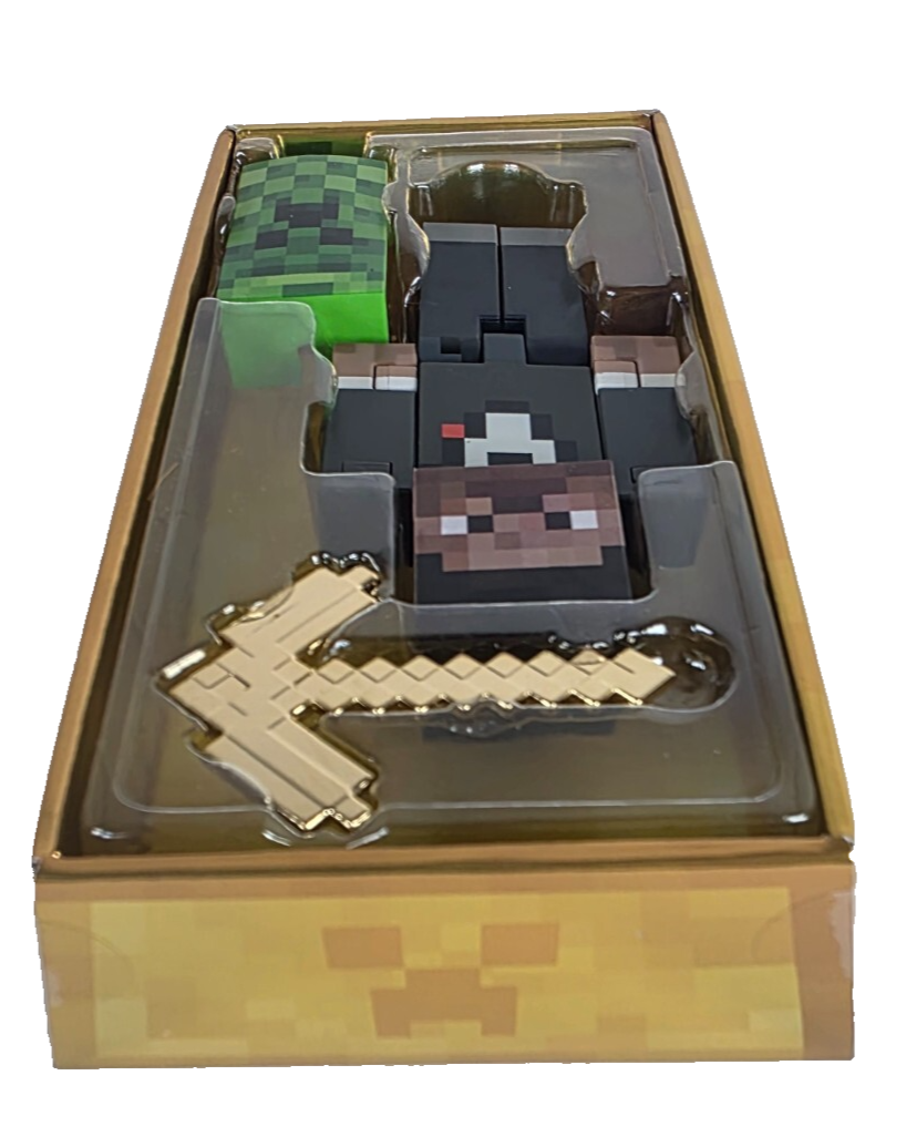 Minecraft Tuxedo Steve Figure Diamond Level Limited Edition 15th