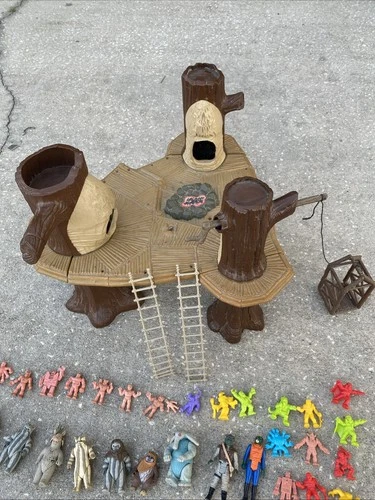 1983 Star Wars Ewok Village Toy Vintage Kenner Not Complete Playset