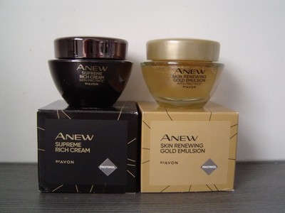 ANEW Gesichtspflege Set - Supreme Tagescreme + Gold Emulsion Nacht - je 50 ml