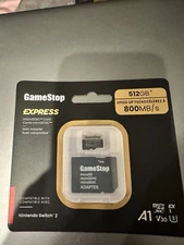 Nintendo Switch 2 GameStop 512GB Express Micro SD Card for Switch 2 BRAND NEW