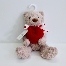 Snug Brown Teddy Bear Valentine Love Plush Soft Baby Toy Stuffed Animal Lovey