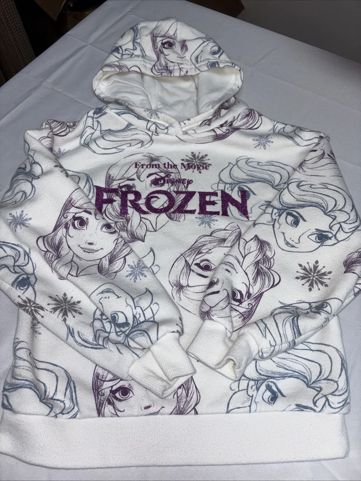 Sudadera con capucha Disney Frozen Girls 6-7 Elsa Sparkles Foto 4 de 4
