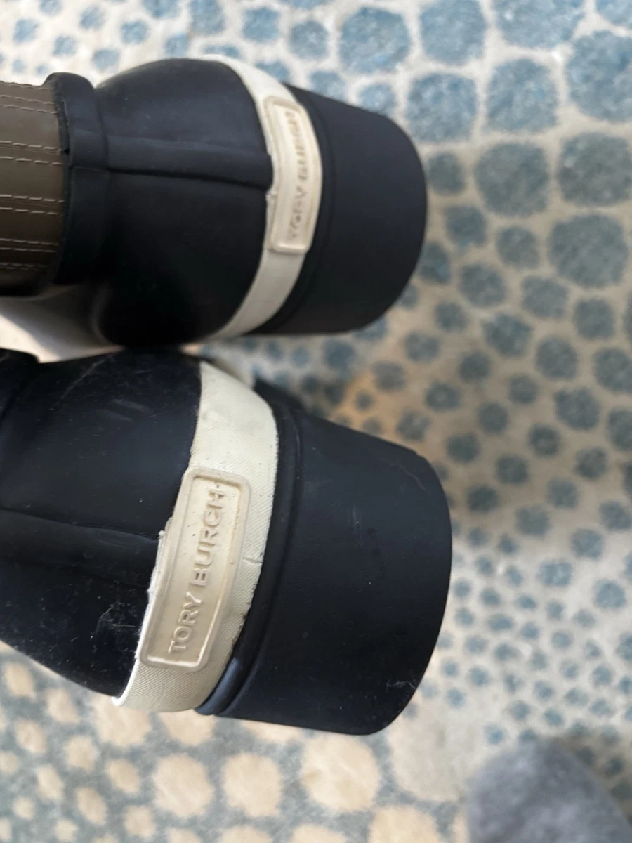 Tory Burch ブラック ラバー長靴❤️梅雨に向けての電車通勤用 楽天市場】トリーバーチ レインブーツの通販
