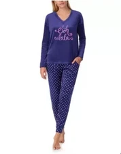 Lounge Set for Woman Jane & Bleecker Super Soft Plush 2-piece Lounge Set Size S