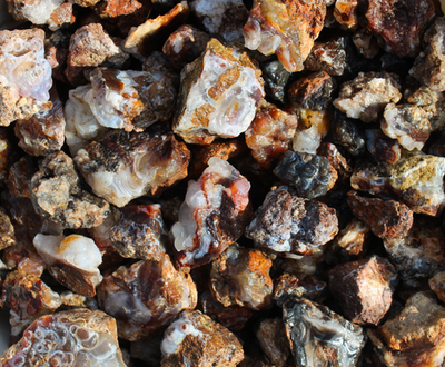 #ad Fire Agate in Host Rock Mexican Rough Rocks Bulk options $39.34