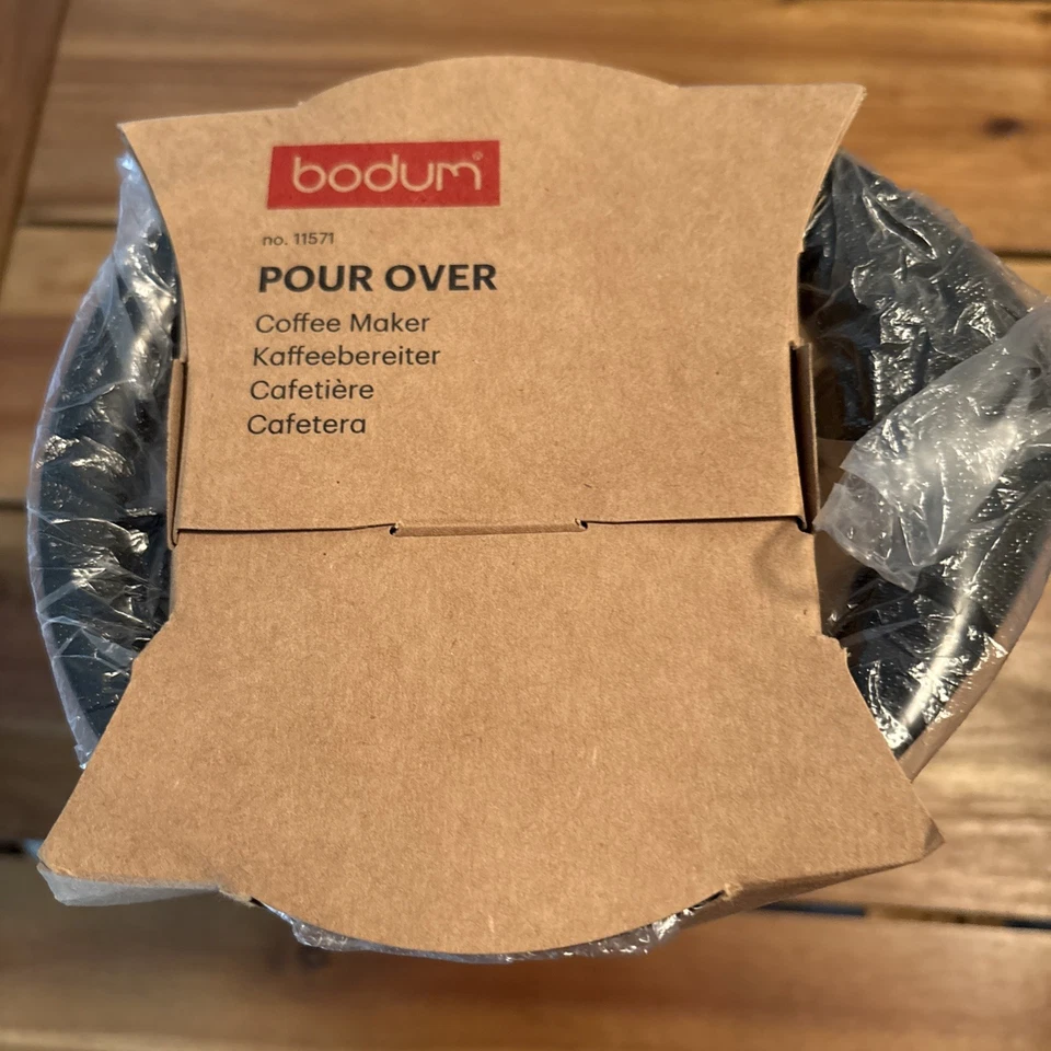 Bodum 8 Cup 34oz Pour Over Coffee Maker Stainless Steel Filter NEW - Image 3 of 3